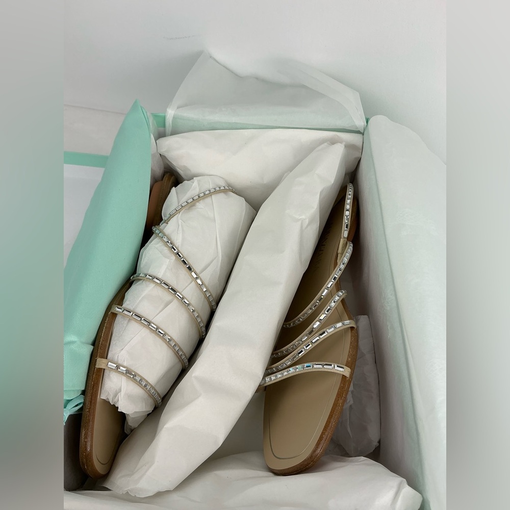 Aquazzura MISTICA SANDAL FLAT - 37.5 - Picture 6 of 11